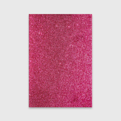 Обложка для паспорта матовая кожа Яркий розовый блеск