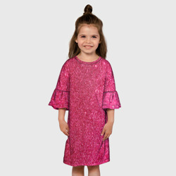 Детское платье 3D Яркий розовый блеск - фото 2