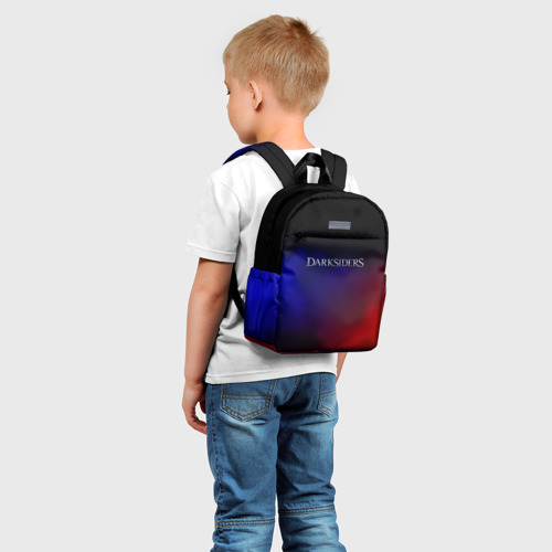 Детский рюкзак 3D с принтом Darksiders gradient, фото на моделе #1