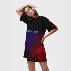 Платье-футболка 3D Darksiders gradient  - фото 2