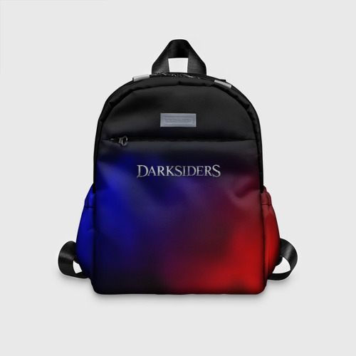 Детский рюкзак 3D с принтом Darksiders gradient, вид спереди #2
