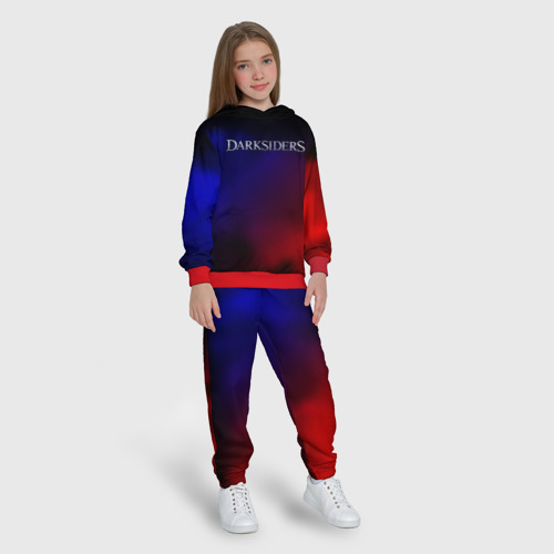 Детский костюм с толстовкой 3D Darksiders gradient , цвет красный - фото 5