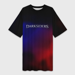 Платье-футболка 3D Darksiders gradient 