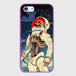 Чехол для iPhone 5/5S матовый Скелет - астронавт