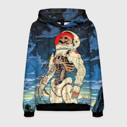 Мужская толстовка 3D Скелет - астронавт
