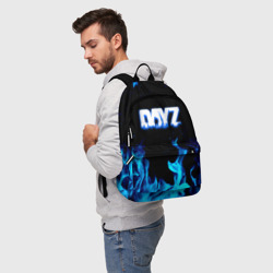 Рюкзак 3D Dayz синий огонь лого - фото 2