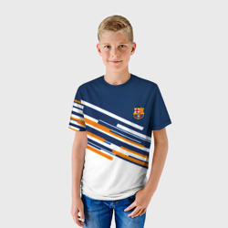 Детская футболка 3D Реал мадрид текстура футбол спорт - фото 2