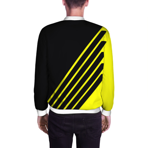 Мужской бомбер 3D Borussia sport line uniform, цвет белый - фото 4