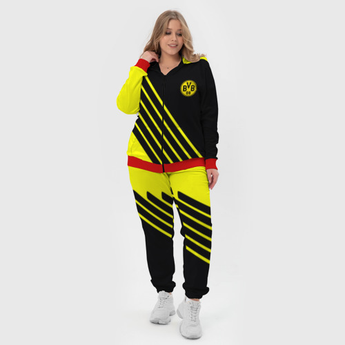 Женский костюм 3D с принтом Borussia sport line uniform, вид сбоку #3