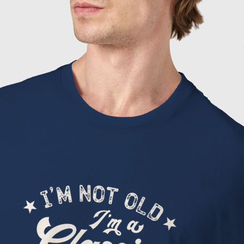 Мужская футболка хлопок Классика 1996, цвет темно-синий - фото 6