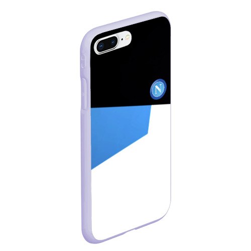 Чехол для iPhone 7Plus/8 Plus матовый Napoli sport geometry, цвет светло-сиреневый - фото 3
