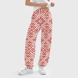Женские джоггеры оверсайз 3D Сварожич - славянские обережные узоры - фото 2