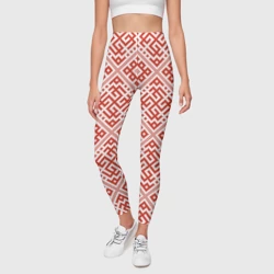 Леггинсы 3D Сварожич - славянские обережные узоры - фото 2