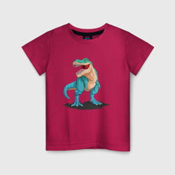 Тираннозавр с открытой пастью – Детская футболка хлопок с принтом купить со скидкой в -20%