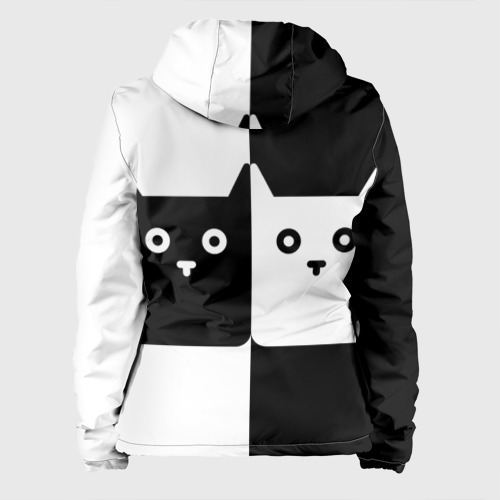 Женская куртка 3D Инь янь из котиков, цвет черный - фото 2