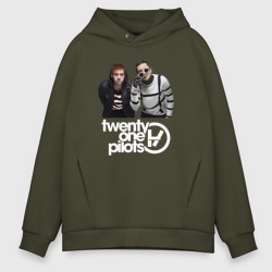 Мужское худи Oversize хлопок Twenty one pilots еnglish