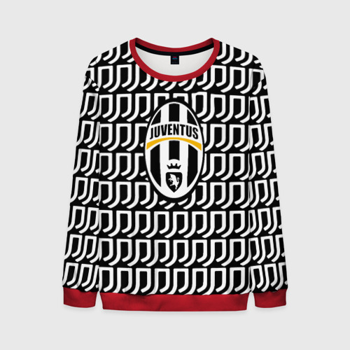 Мужской свитшот 3D Juventus pattern fc, цвет красный