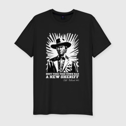 Мужская футболка хлопок Slim Иствуд кино вестерн