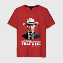 Иствуд кино вестерн – Мужская футболка хлопок с принтом купить со скидкой в -20%