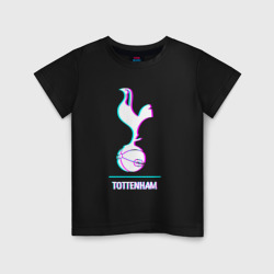 Детская футболка хлопок Tottenham FC в стиле glitch