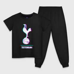 Детская пижама хлопок Tottenham FC в стиле glitch