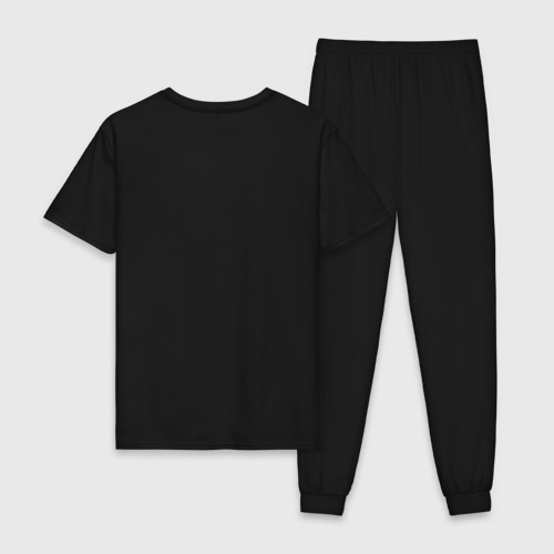 Мужская пижама хлопок Tottenham FC в стиле glitch, цвет черный - фото 2