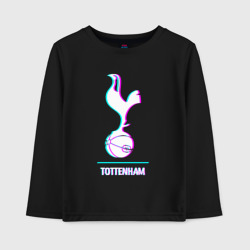 Детский лонгслив хлопок Tottenham FC в стиле glitch