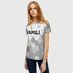 Женская футболка 3D Napoli sport на светлом фоне посередине - фото 2