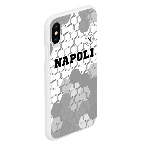 Чехол для iPhone XS Max матовый Napoli sport на светлом фоне посередине - фото 3