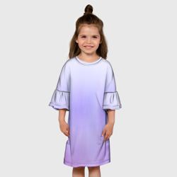 Детское платье 3D Бело-сиреневый градиент - фото 2