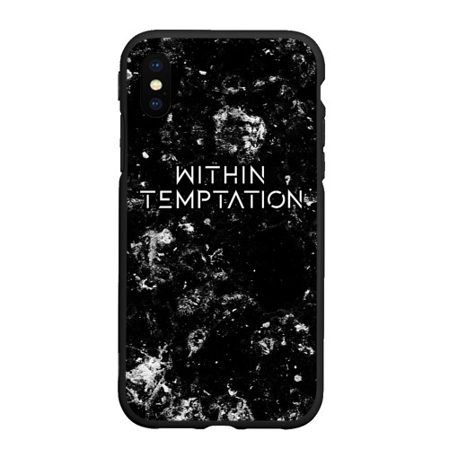 Чехол для iPhone XS Max матовый Within Temptation black ice