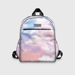 Детский рюкзак 3D Розовые облака в голубых небесах