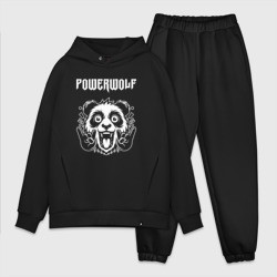 Мужской костюм oversize хлопок Powerwolf rock panda