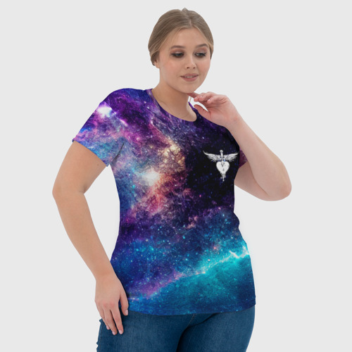 Женская футболка 3D с принтом Bon Jovi space rock, фото #4
