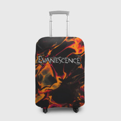 Чехол для чемодана 3D Evanescence red lava