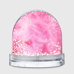 Игрушка Снежный шар Розовая сахарная вата