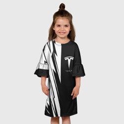 Детское платье 3D Tesla - carbon texture - фото 2