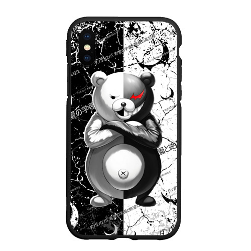 Чехол для iPhone XS Max матовый Monokuma - Danganronpa, цвет черный
