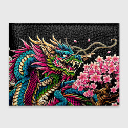 Обложка для студенческого билета Irezumi - Japanese dragon ai art