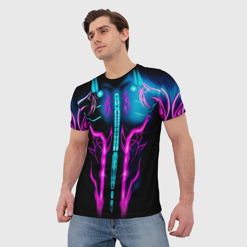 Мужская футболка 3D Киберкостюм, цвет 3D печать - фото 3
