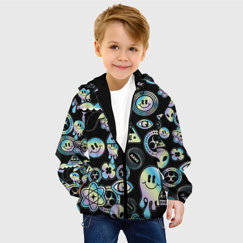 Детская куртка 3D Rave gradient, цвет черный - фото 3