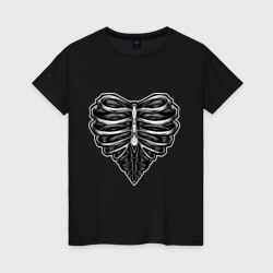 Ribs heart  – Женская футболка хлопок с принтом купить со скидкой в -20%