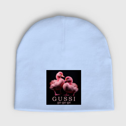 Детская шапка демисезонная Розовые маленькие гуси: gussi ga-ga-ga
