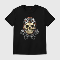 Мужская футболка хлопок Aviator skull