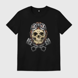 Мужская футболка хлопок Aviator skull
