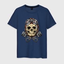 Aviator skull – Мужская футболка хлопок с принтом купить со скидкой в -20%