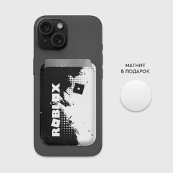 Картхолдер Magsafe магнитный Роблокс - черно-белая абстракция - фото 2