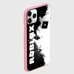 Чехол для iPhone 11 Pro Max матовый Роблокс - черно-белая абстракция - фото 2