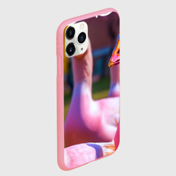 Чехол для iPhone 11 Pro Max матовый Стадо розовых гусей: gussi - фото 2