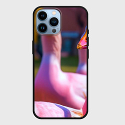 Чехол для iPhone 14 Pro Max Стадо розовых гусей: gussi